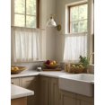 thumbnail image 3 of Cortinas de cocina de lino natural Jinchan, 60 cm, rústicas, 2 paneles, 3 of 9