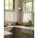 thumbnail image 3 of Cortinas de cocina de lino natural Jinchan, 60 cm, rústicas, 2 paneles, 3 of 9