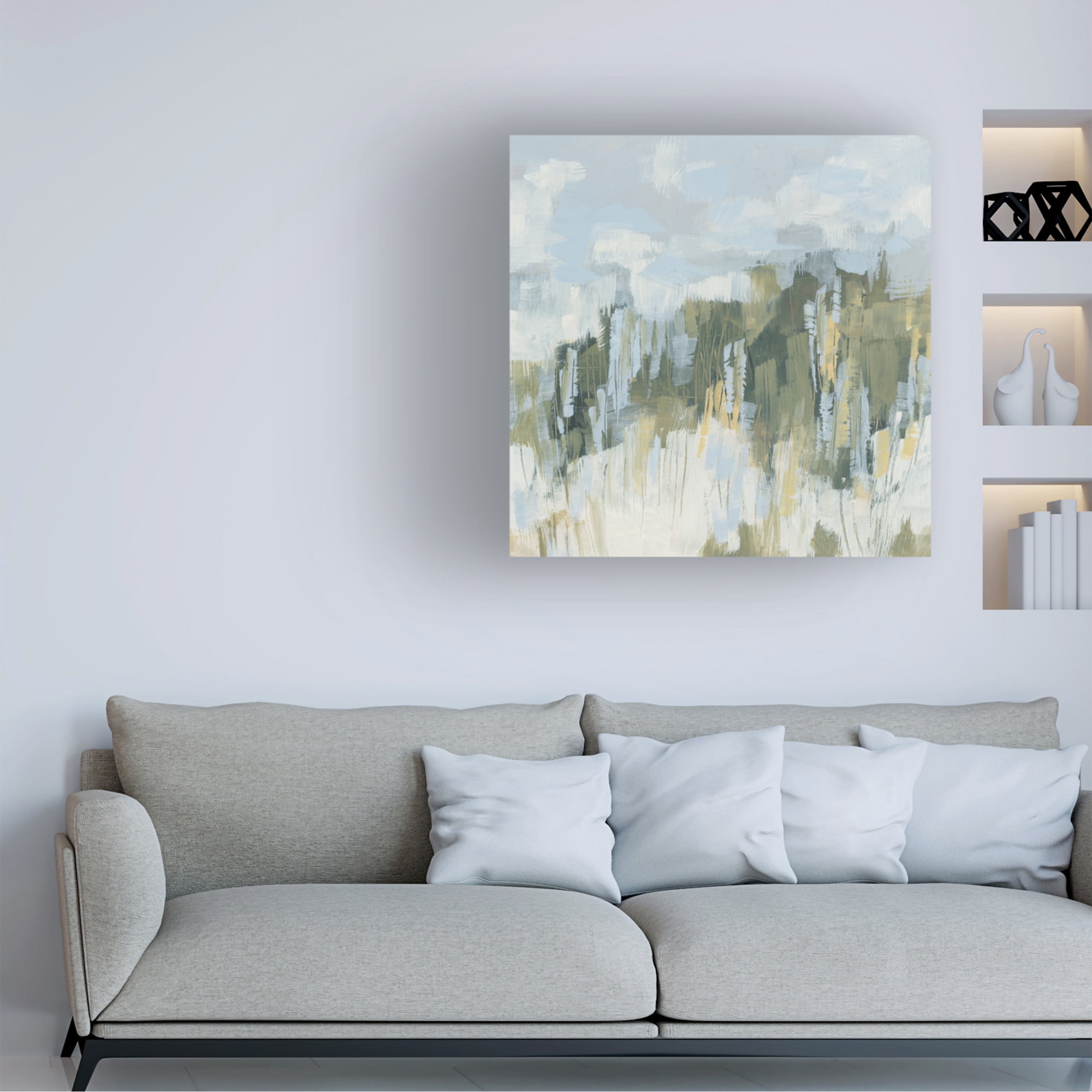 Trademark Fine Art June Erica Vess  Grassy Dunes II Canvas Wall Art