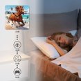 thumbnail image 4 of Square Wall Clock,Horse Running Beside Beach In Summer,Silent Non-Ticking Wall Clock Decor for Home Office Kitchen Living Room Bedroom(10inch), 4 of 4