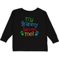 thumbnail image 3 of Inktastic My Grammy Loves Me Boys or Girls Long Sleeve Toddler T-Shirt, 3 of 5