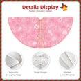 thumbnail image 4 of Daiia Breast Cancer Awareness Drawing Merry Christmas Tree Skirt , Xmas Large Lace-up Tree Skirt, Santa Snowflakes Rustic Home Decorations New Year Party Farmhouse Decor-30", 4 of 7