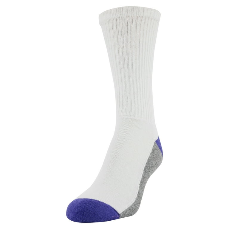 All Pro Women's 6pk Quarter Cotton Athletic Socks - White 4-10