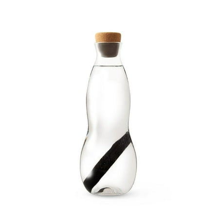 

Black+Blum 34 Oz Eau Carafe Hand Blown Glass Carafe with Active Charcoal Water Filter
