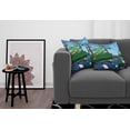 thumbnail image 3 of Ambesonne Animal Throw Pillow Cover 2 Pack, Wild Fauna Around the River, 18", Pale Sky Blue Multicolor, 3 of 5
