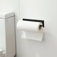 thumbnail image 3 of Stainless Steel Kitchen and Bathroom Paper Towel Holder Rack Dispenser for Refrigerator Cabinet Wall Convenient Storage, 3 of 3