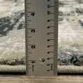 thumbnail image 4 of 2' X 3' Grey Beige Charcoal And Blue Abstract Power Loom Stain Resistant Area Rug, 4 of 10