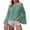 Green, variant on Women's off Shoulder Tops Bell Long Sleeve Chiffon Blouse Casual Loose Shirts Trendy Flowy Dressy Vacation Outfits White