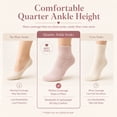 thumbnail image 6 of 6 Pairs Pink Women's Running Ankle Socks Athletic Sport Socks Cushioned, 6 of 9
