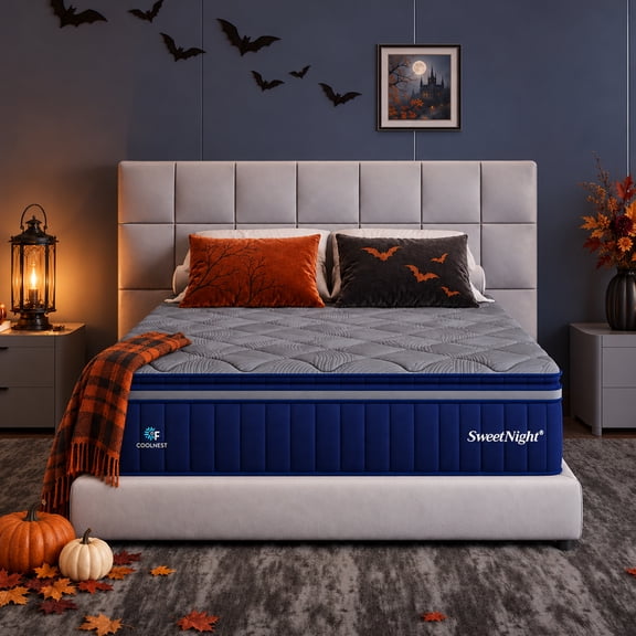 Sweetnight CoolNest 14 Inch Queen Mattress, Queen Size Mattresses with DuoSense Pillow Top & Dynamic Coil for Feels up to 8° Cooler, Medium Memory Foam Mattress Pressure Relief CertiPUR-US Certified