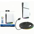 thumbnail image 1 of Soporte vertical para consola PS5 Slim y PS5 Pro con barra de luz RGB Compatible con PS5 Slim/Pro Versión digital y con disco Accesorios básicos, 1 of 6