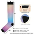 thumbnail image 3 of joogoo Blue Gradient Pink Socks Women Men Knee High Sock, 3 of 8