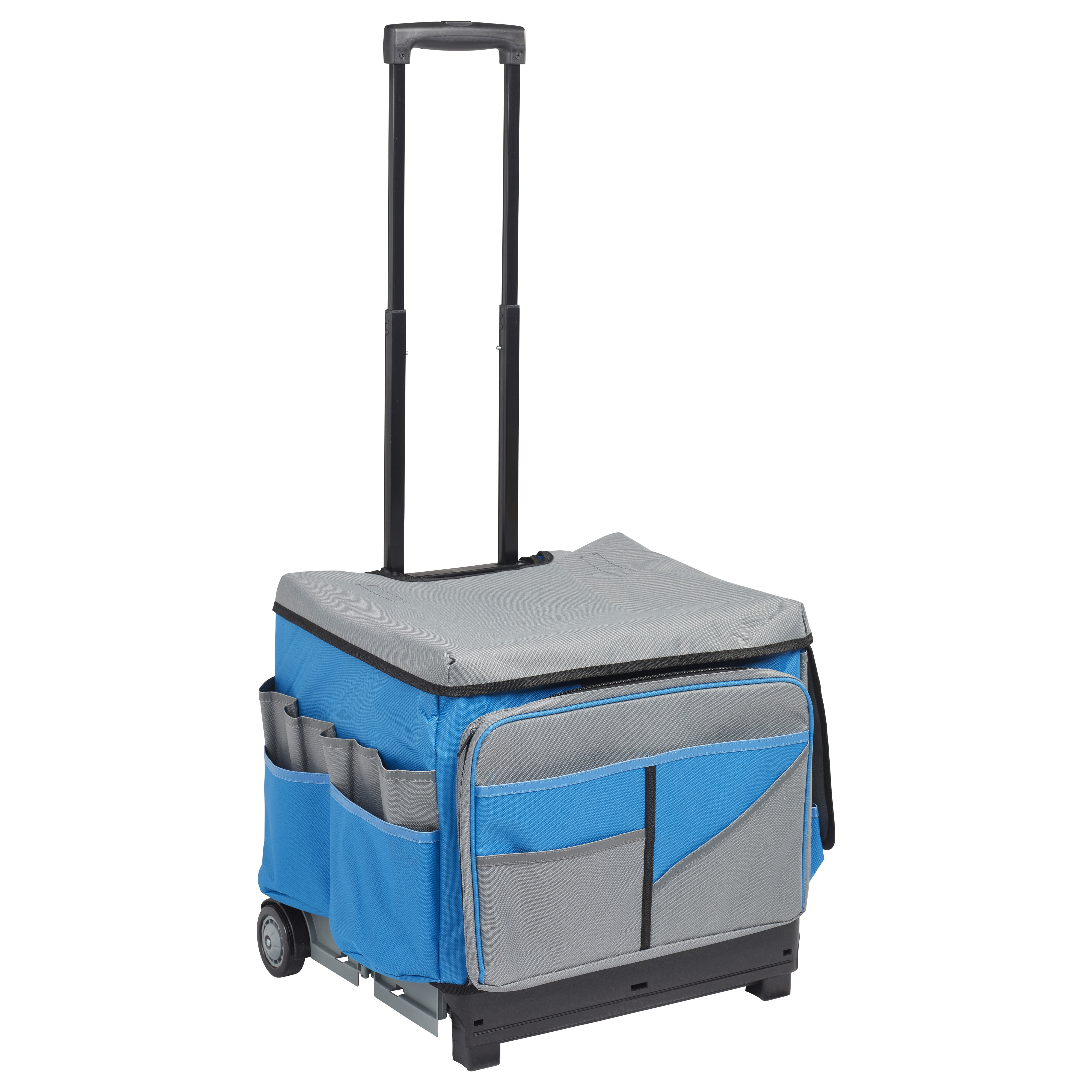 Large Homz 4670013 2 Wheels Fabric Euro Tote Storage Portable Organizer Cart 