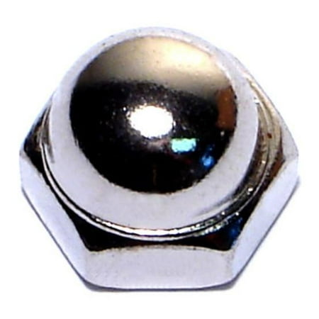 

5/16 -18 Nickel Plated Steel Coarse Thread Acorn Cap Nuts (8 pcs.)