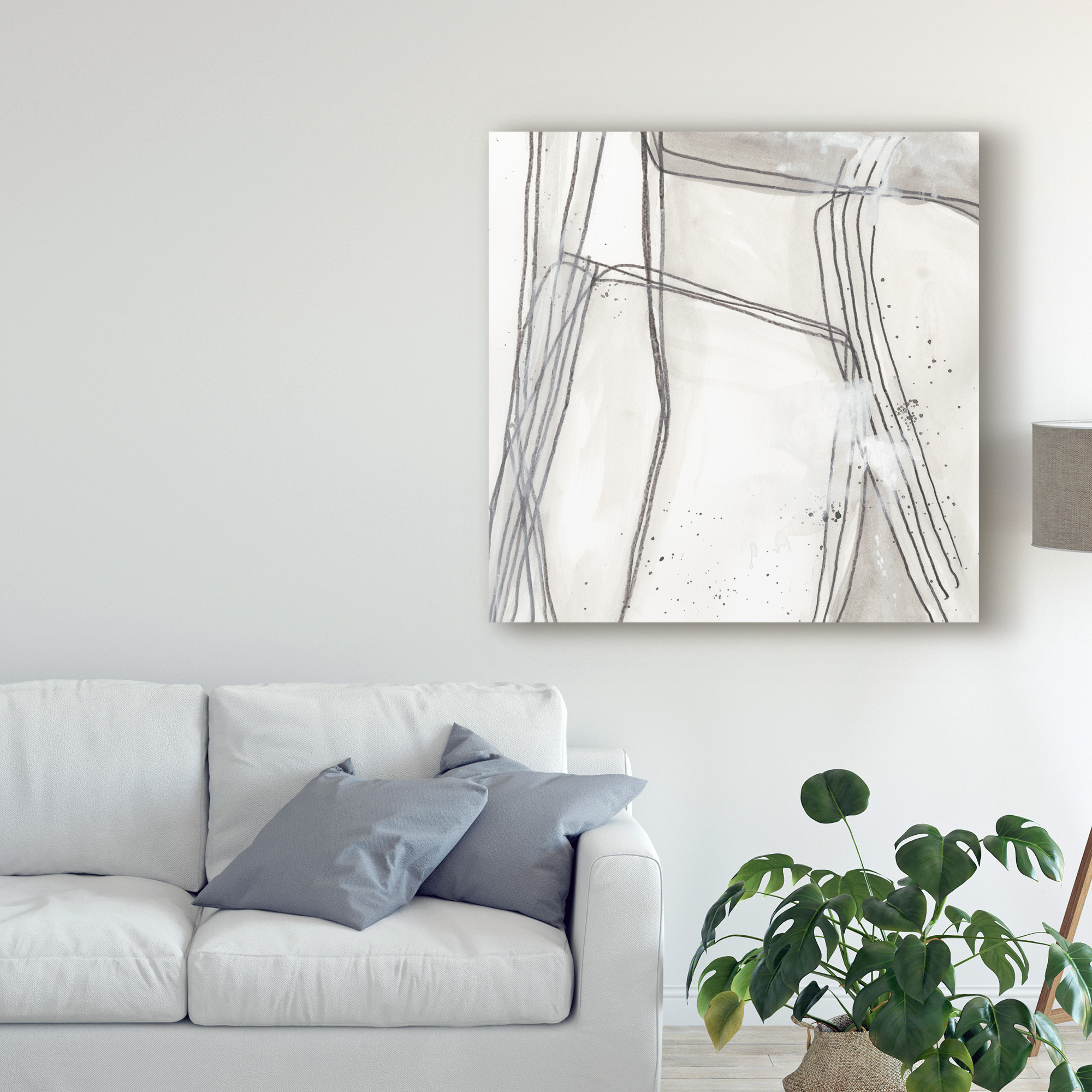 Trademark Fine Art 'Abstract Logic II' Canvas Art by June Erica Vess