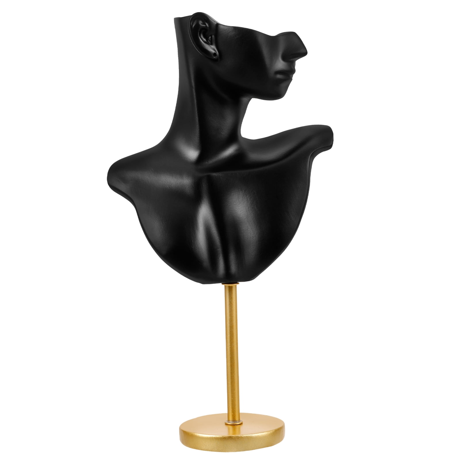 FRCOLOR Earring Necklace Rack Bust Mannequin Displaying Rack Jewelry Storage Stand