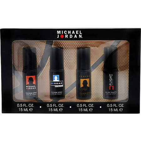 MICHAEL JORDAN VARIETY by Michael Jordan - 4 PIECE MENS WITH MICHAEL JORDAN & LEGEND & FLIGHT & JORDAN ALL ARE SPRAY .5 OZ - (The Best Michael Jordan Shoes)