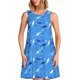 thumbnail image 1 of Easygdp Cute Shark para Vestido Transpirable de Mujer, Vestido Suelto de Manga Corta con Pliegues y Bolsillos para el Verano, 1 of 7