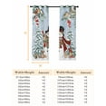 thumbnail image 6 of Fsddascl Christmas Snowman Blackout Curtains for Bedroom/Living Room, Thermal Insulated Kitchen Curtains, Xmas Tree Snowflake Stockings Birds Grommet Darkening Window Treatment Drapes 27.5"x39"x2, 6 of 6