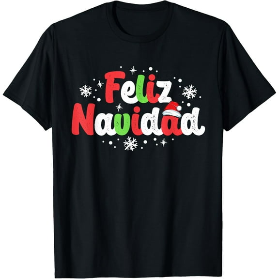 Feliz Navidad Matching Family Spanish Christmas Mexican Xmas T-Shirt