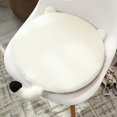 thumbnail image 3 of Para gato para cojín de asiento Linda espuma viscoelástica redonda antideslizante para cojín de asiento Cojín de asiento de coche para respaldo-40*40cm, 3 of 5