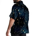 thumbnail image 3 of Constellation Men's Short Sleeve Beach Shirts Hawaiian Button Down Casual Summer Printed Unisex Top, 3 of 6