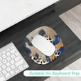 thumbnail image 3 of SHIQI-Small Mouse Pad 6.6 Inch, Takes up Wrist and Mouse Space, Waterproof Compact Mini Mouse Mat for Laptop Computer Wireless Mouse Keyboard Home Office Travel,Blue Gold, 3 of 4