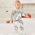 thumbnail image 3 of Cinnamoroll Baby Footless Rompers, Long Sleeve Baby Onesie Jumpsuit for Boys Girls, 3 of 8