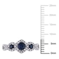 thumbnail image 2 of Everly Women's Sapphire 10K White Gold Engagement Ring, 2 of 7