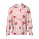 thumbnail image 1 of Balery Hand Drawn Strawberry Sudadera ligera de manga larga con capucha y protección solar UPF 50+ para hombre y mujer, ideal para pesca y running-X-Large, 1 of 7
