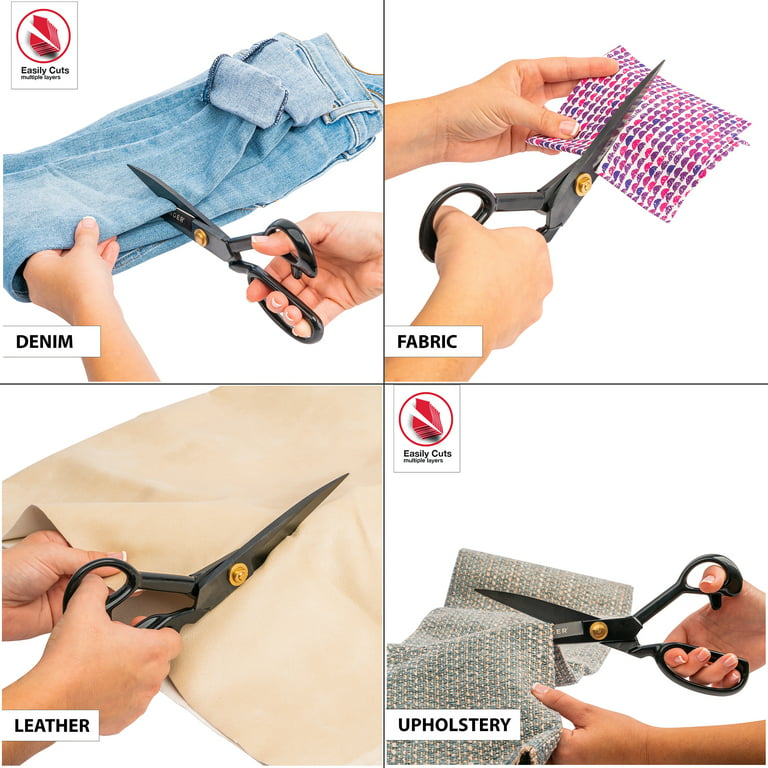 4 Pcs Tailor Scissors Kit for Sewing Dressmaking Upholstery