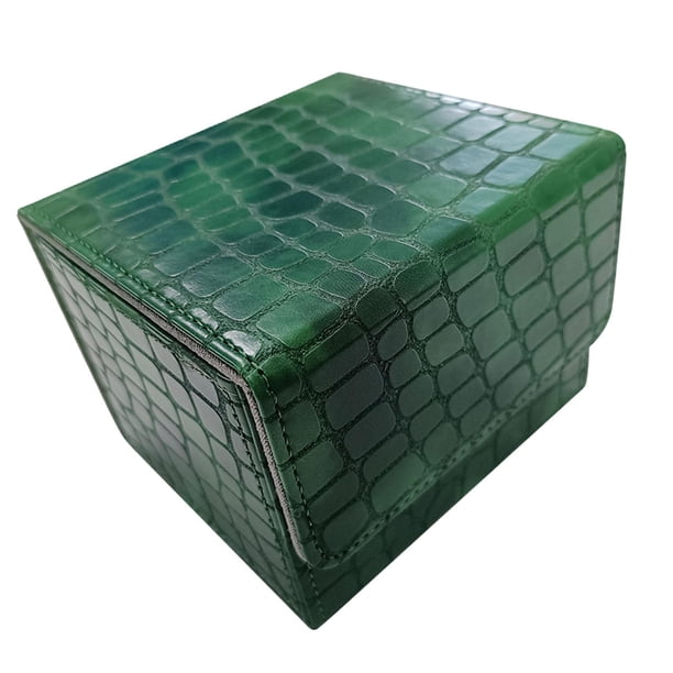 Caja para baraja de cartas, soporte de almacenamiento para 100 tarjetas, funda, soporte, caja de juego para baraja de cartas Verde