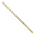 thumbnail image 2 of Real 14kt Yellow Gold 2.6mm Diamond Tennis Bracelet Mounting; 7 inch; for Adults and Teens; for Women and Men, 2 of 3