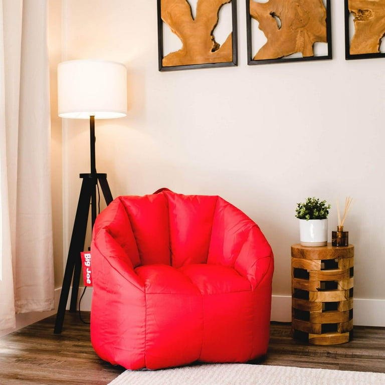 Big Joe Milano Bean Bag Chair, Leopard Print Plushie Fur, Soft Faux Fur, 2.5 feet