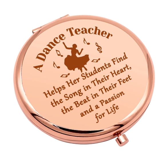 Regalo de agradecimiento para profesores de danza Regalos de agradecimiento para profesores de danza Instructor de danza Espejo de maquillaje compacto Regalo de bailarina Espejo de maquillaje plegable