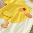 thumbnail image 5 of Baby Girl Onesies Bodysuits Boys Short Sleeve Cartoon Prints Clothes Baby Girl Romper Summer Outfits Yellow 3-6 Months, 5 of 9