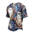 thumbnail image 2 of Halloween Shirts Mens Short Sleeve Funny Halloween Graphic Tees Crewneck Pumpkin Print Halloween Tops Shirt for Men, 2 of 5