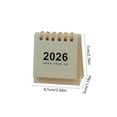 thumbnail image 3 of Wzzjkit Office Desktop Calendar 2026 Small Desk Calendar Vintage Mini Student Portable Coil Calendar Planner, October 2025 to December 2026, 3 of 6