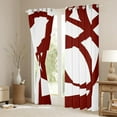 thumbnail image 3 of Stripe Line Curtains for Bedroom Living Room (2 Panels, 42 x 63 Inch) Kids Geometric 30%-50% Blackout Curtains Red and White Darkening Drapes Abstract Window Treatments Modern Art, 3 of 8