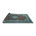 thumbnail image 2 of Ahgly Company Indoor Rectangle Medallion Light Blue Traditional Area Rugs, 5' x 7', 2 of 4
