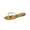 Gold, variant on CQONEPT Women Low Heel Flip Flops with Clear Straps for Outdoor Spring Summer Comfortable Casual Thong Sandals Orange 7