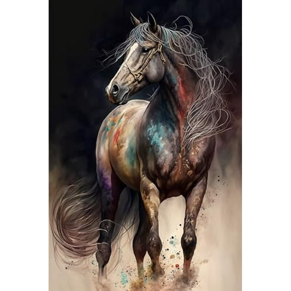 wooden puzzle Majestic Horse with Flowing Mane Intelligent Game Fit togather a magic Art for home Decoration or Prensent 300 pieces