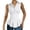 White Shirt, variant on Women's Trendy Waistcoat Collared Sleeveless Button Down Peplum Shirt Ruched Waist Slim Fit Pleated Hem Vest Blouse Business Casual Outfit White