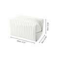 thumbnail image 2 of Unique Bargains 1 Pc Simple Square Makeup Bag White PU Leather, 2 of 6