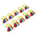 thumbnail image 4 of Dekaim-Parche Autoadhesivo De Estrella Y Arcoíris, Bordado Delicado, Apliques De Tela De Costura Para Bolsos Y Zapatos, 10 Uds., 4 of 5