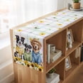 thumbnail image 6 of Table Runners 108 Inches Long Dress Scarves, Spring Dog Farmhouse Coffee/Dining/Kitchen Table Runner for Living Room, Sunflower Daisy Botanical Watercolor 13x108 Inch, 6 of 9