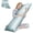 Ice Blue, variant on Body Pillow with Satin Pillowcase, Cooling Body Pillow for Adults, Removable Cover, Black (20"x54")