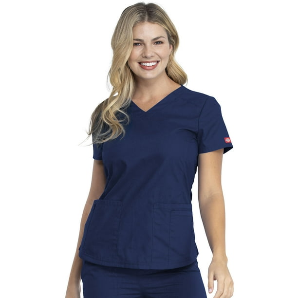 Dickies Dickies EDS Signature Scrubs Top for Women VNeck Plus Size