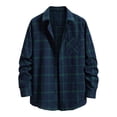 thumbnail image 2 of Men's Plaid Dress Shirts Long sleeve,Plaid Shirts,Flannel Plaid Shirt for Men Regular Fit Button Down Shirts Long Sleeve Casual Button Up Plaid Shirts Tops, 2 of 7