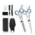 thumbnail image 2 of Juego de tijeras de peluquero profesional, 10 piezas de tijeras para cortar el cabello Juego de tijeras para cortar el cabello Kit de tijeras de acero inoxidable resistente y resistente, 2 of 8